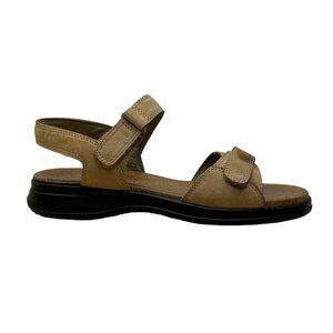 Easy Spirit Women’s Camel Nubuck Anti-Gravity Sandals Adjustable Straps Size 7M